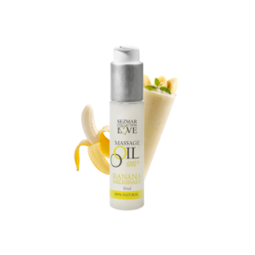 Huile de massage comestible milkshake banane 50ml 